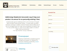 Tablet Screenshot of addictologiakademiet.no
